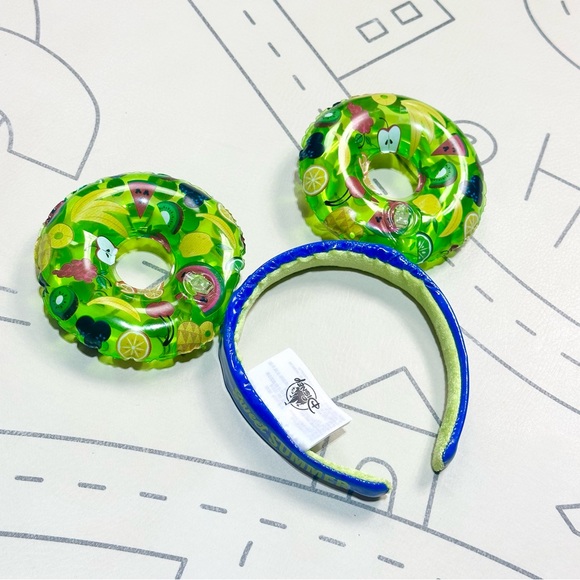 Mickey Mouse Fruit-Themed Pool Float Inflatable Ears Headband - Picture 5 of 5